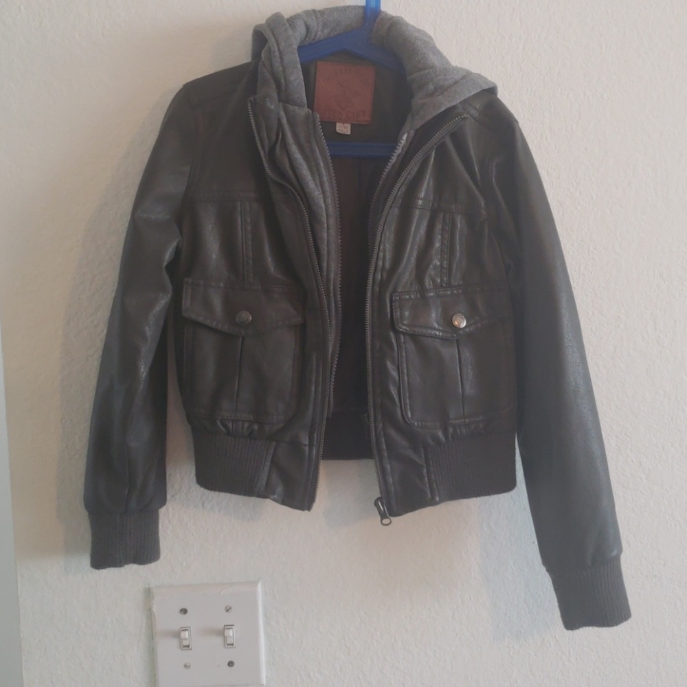 Boys Beverly Hills Polo Club,faux leather jacket